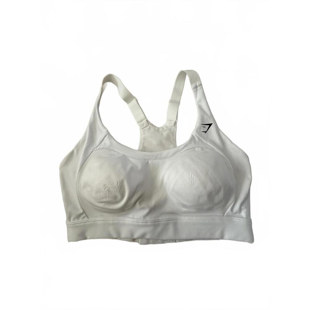 Gymshark White Sports Bra with Adjustable Straps